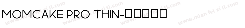 Momcake Pro Thin字体转换